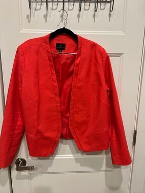 Worthington Vibrant Red Open-Front Blazer